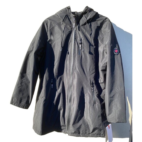 Women's Halifax HFX Ski Jacket Black Full Zip Maple Leaf Canadian Size: XLarge - Picture 1 of 4